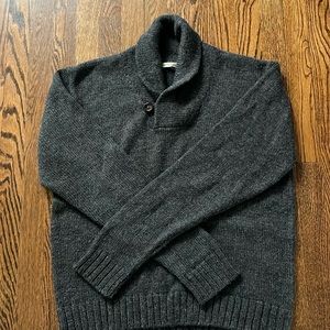 Marine Layer Peru Partnership Shawl neck Sweater - 
Mid Grey, Extra-Large